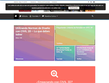 Tablet Screenshot of civil3d.tutorialesaldia.com
